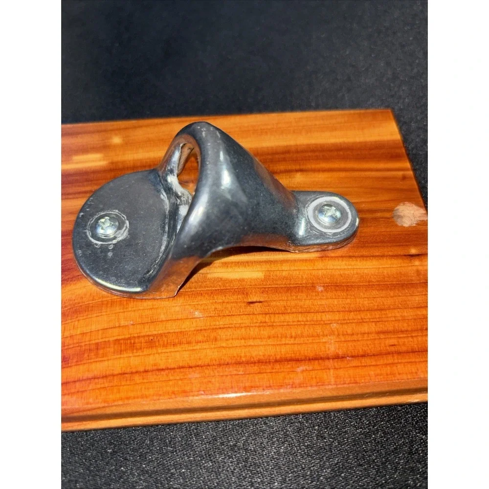 Vintage Novelty Sign With Bottle Opener No Shirt No Service Wood & Metal Opener